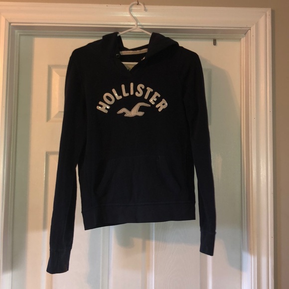 Navy blue hollister hoodie - Picture 1 of 3